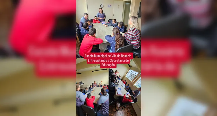 Veja os registros deste encontro entre educandos e a gestora.