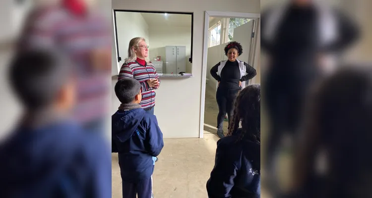 Veja os registros deste encontro entre educandos e a gestora.