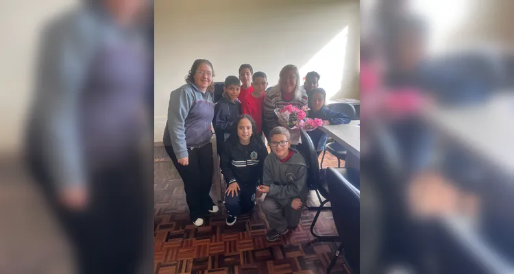 Veja os registros deste encontro entre educandos e a gestora.