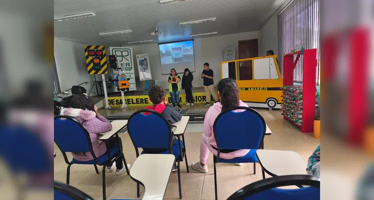Estudantes puderam desfrutar de diversificadas dinâmicas no local.