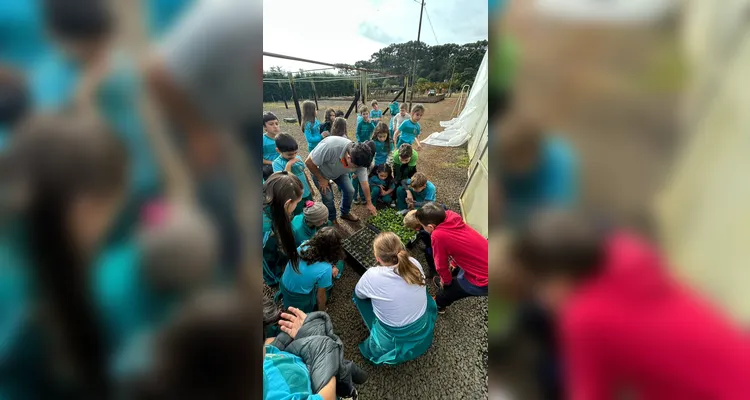 Confira as fotos da visita dos educandos.