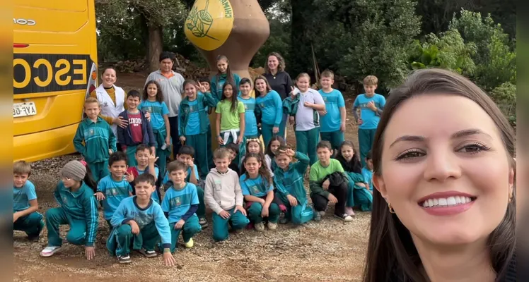 Confira as fotos da visita dos educandos.