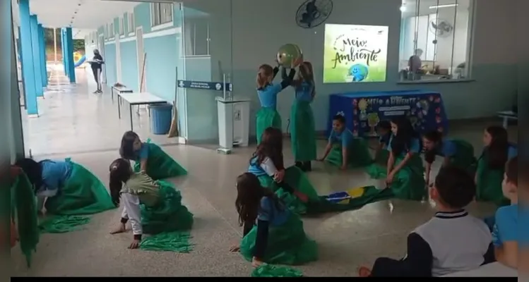 Trabalho teve protagonismo dos estudantes.