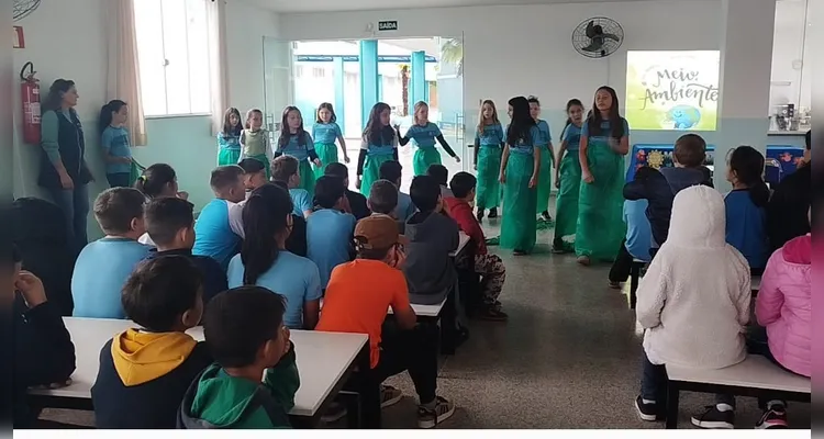 Trabalho teve protagonismo dos estudantes.