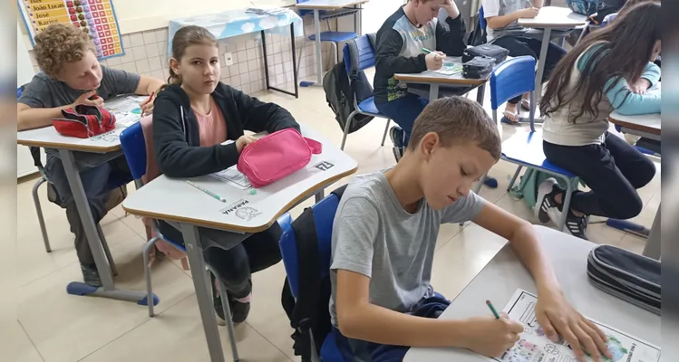 Confira os registros do amplo e diversificado trabalho ambiental em sala de aula.