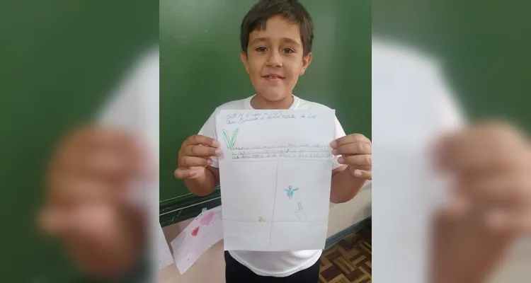 Confira como ficaram as produções dos educandos.
