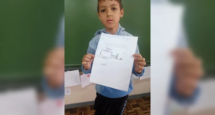 Confira como ficaram as produções dos educandos.