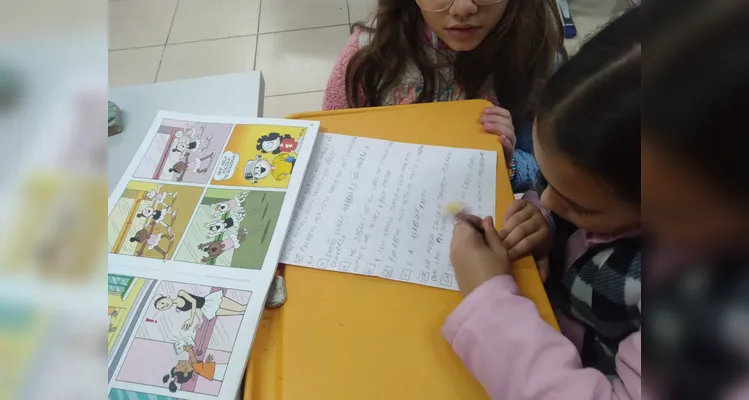 Confira a série de registros do amplo trabalho em sala de aula.