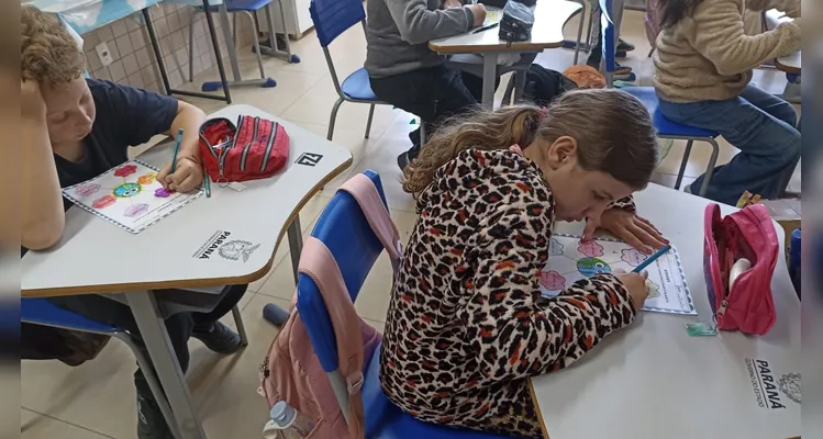 Trabalho contou com diversificados momentos em sala de aula, convergindo para práticas ambientais.