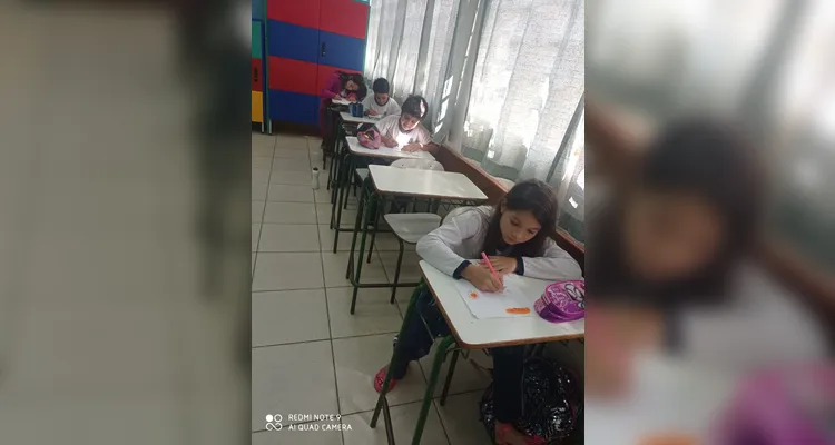 Trabalho diversificado em sala de aula movimentou educandos.
