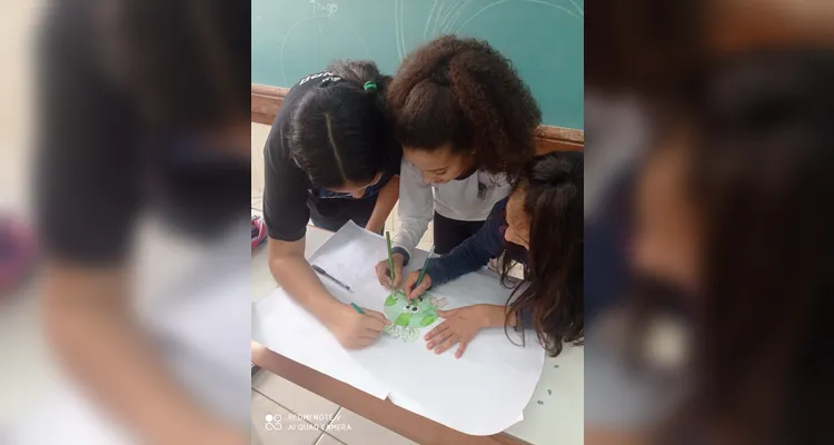 Trabalho diversificado em sala de aula movimentou educandos.