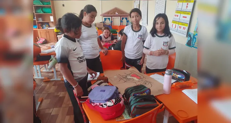 Confira os registros do trabalho em sala de aula.