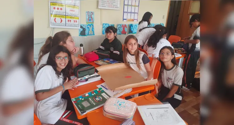 Confira os registros do trabalho em sala de aula.