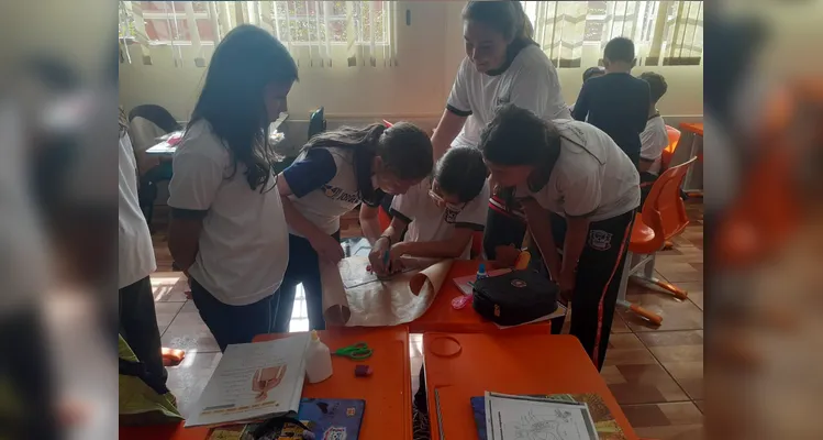 Confira os registros do trabalho em sala de aula.