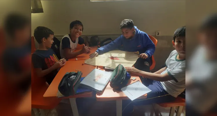 Confira os registros do trabalho em sala de aula.