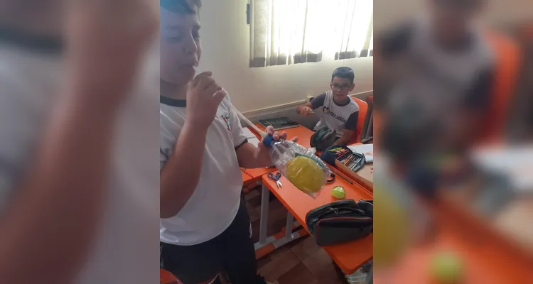 Confira os registros do trabalho em sala de aula.