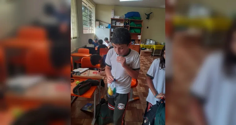 Confira os registros do trabalho em sala de aula.