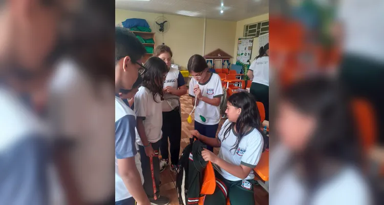 Confira os registros do trabalho em sala de aula.