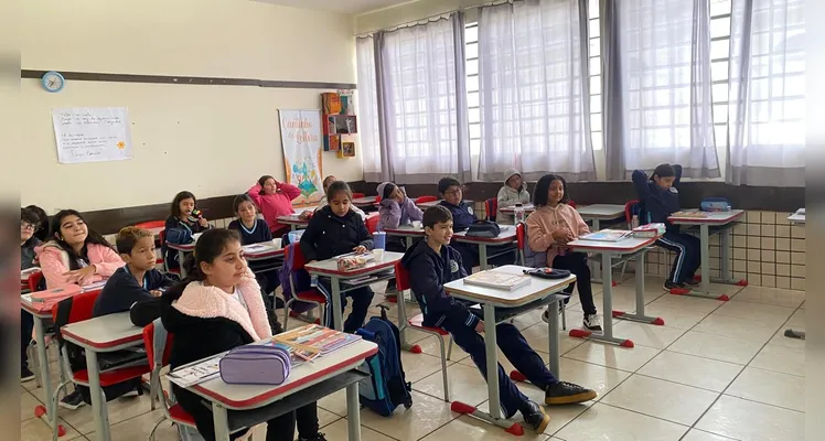 Confira os registros do trabalho em sala de aula.