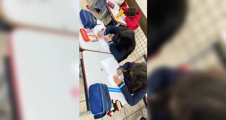 Confira os registros do trabalho em sala de aula.