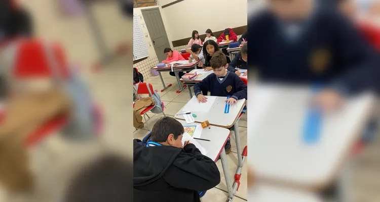 Confira os registros do trabalho em sala de aula.
