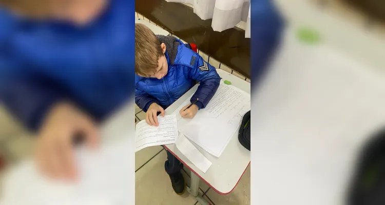 Confira os registros do trabalho em sala de aula.
