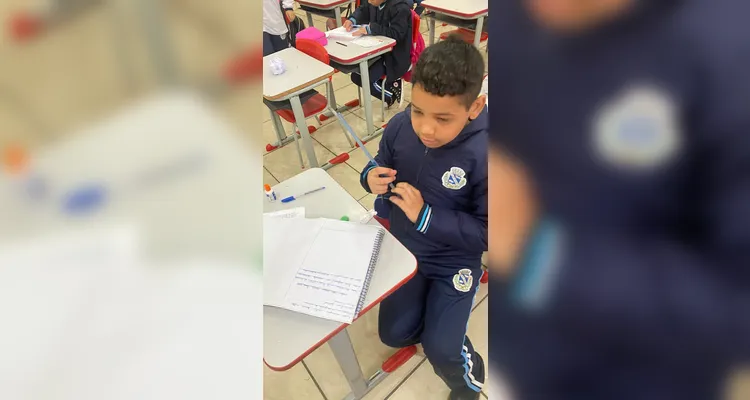 Confira os registros do trabalho em sala de aula.