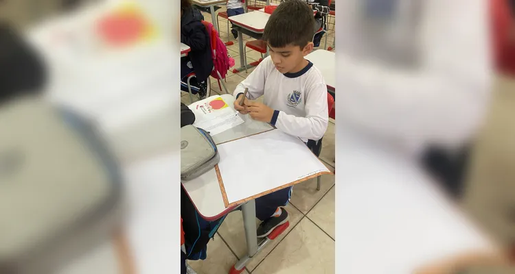 Confira os registros do trabalho em sala de aula.