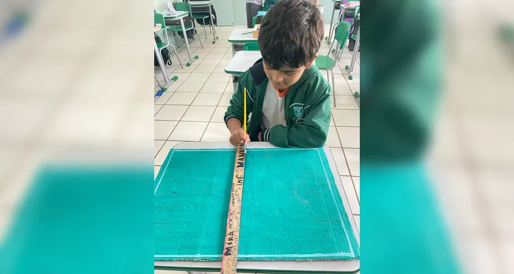 Veja os registros da ação sustentável em sala de aula.