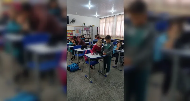Tecnologia é grande auxiliar em sala de aula.