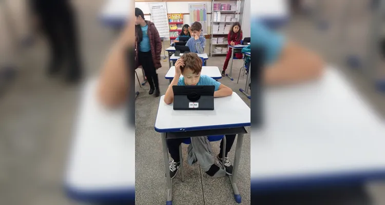 Tecnologia é grande auxiliar em sala de aula.