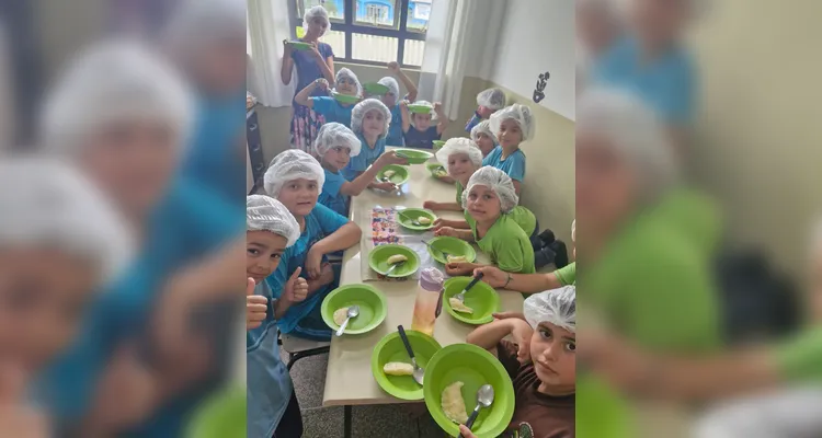 Educandos prepararam e saborearam delicioso prato eslavo.