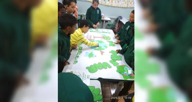 Alunos foram protagonista do amplo trabalho em sala de aula.