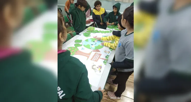 Alunos foram protagonista do amplo trabalho em sala de aula.