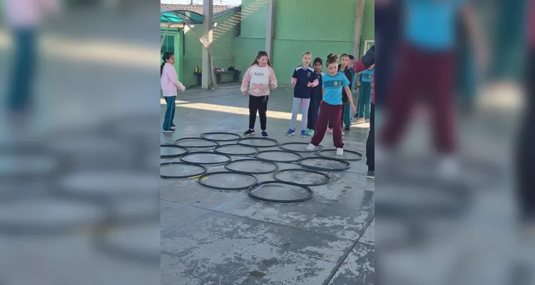 Educandos participaram ativamente da proposta.