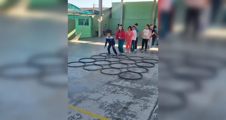 Educandos participaram ativamente da proposta.