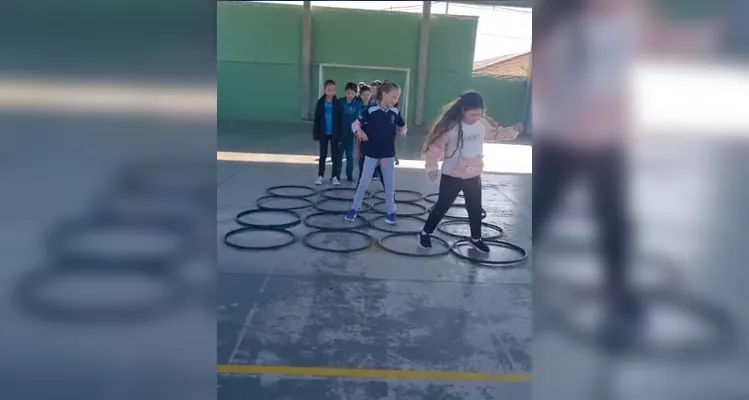 Educandos participaram ativamente da proposta.