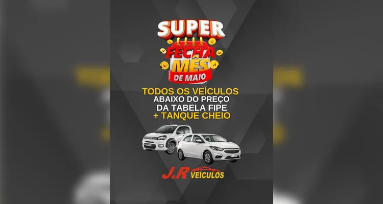 Feirão da J.R Veículos terá preços abaixo da tabela Fipe