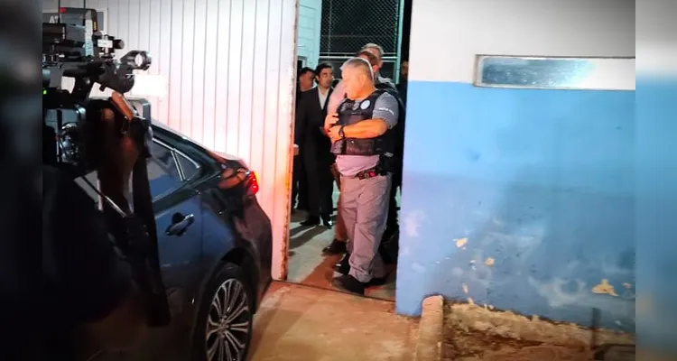 Momento em que Miguelito deixou a prisão.