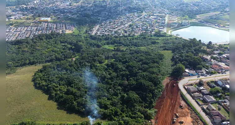 Imagens aéreas captadas pelo AeroRede mostram o local onde se instalará o ICT Unilivre -