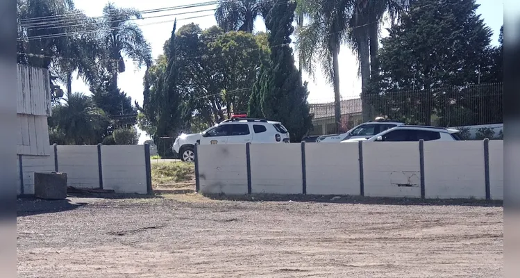 Polícia Científica está no local do crime -
