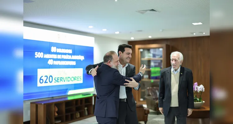 Ratinho Jr. anuncia contratação de 620 policiais para a Polícia Civil