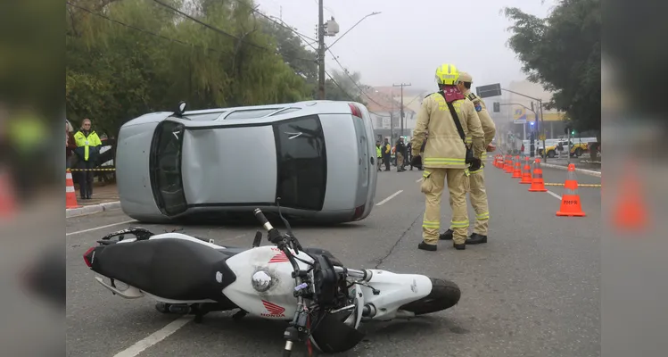 Simulado no Centro de PG chama a atenção para alto índice de acidentes