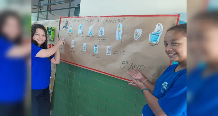 A turma assistiu ao conteúdo e desenvolveu cartazes e dinâmicas envolvendo a gravação de vídeos.