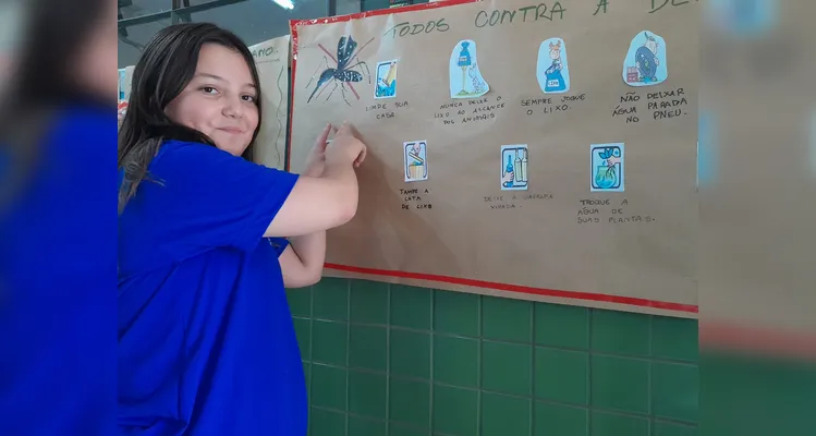 A turma assistiu ao conteúdo e desenvolveu cartazes e dinâmicas envolvendo a gravação de vídeos.