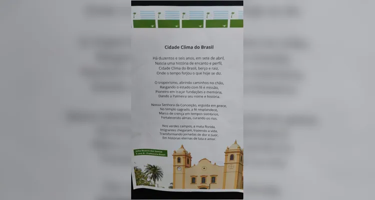 O resultado do trabalho da turma foi apresentado a toda a comunidade escolar.