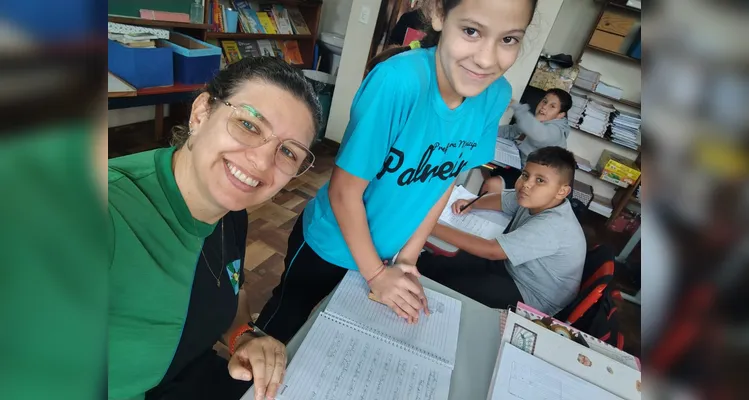 Após variados estudos em sala, a turma participou do desfile em homenagem à data.