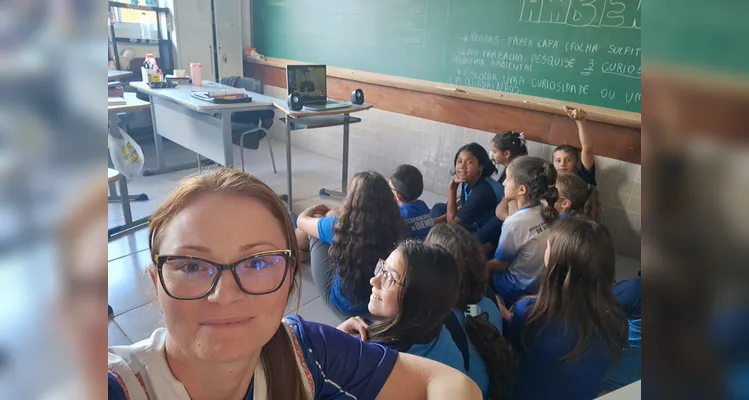 A produção audiovisual somou aos estudos já realizados pela turma.
