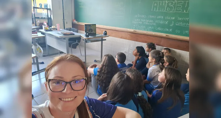 A produção audiovisual somou aos estudos já realizados pela turma.
