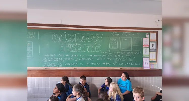 A produção audiovisual somou aos estudos já realizados pela turma.